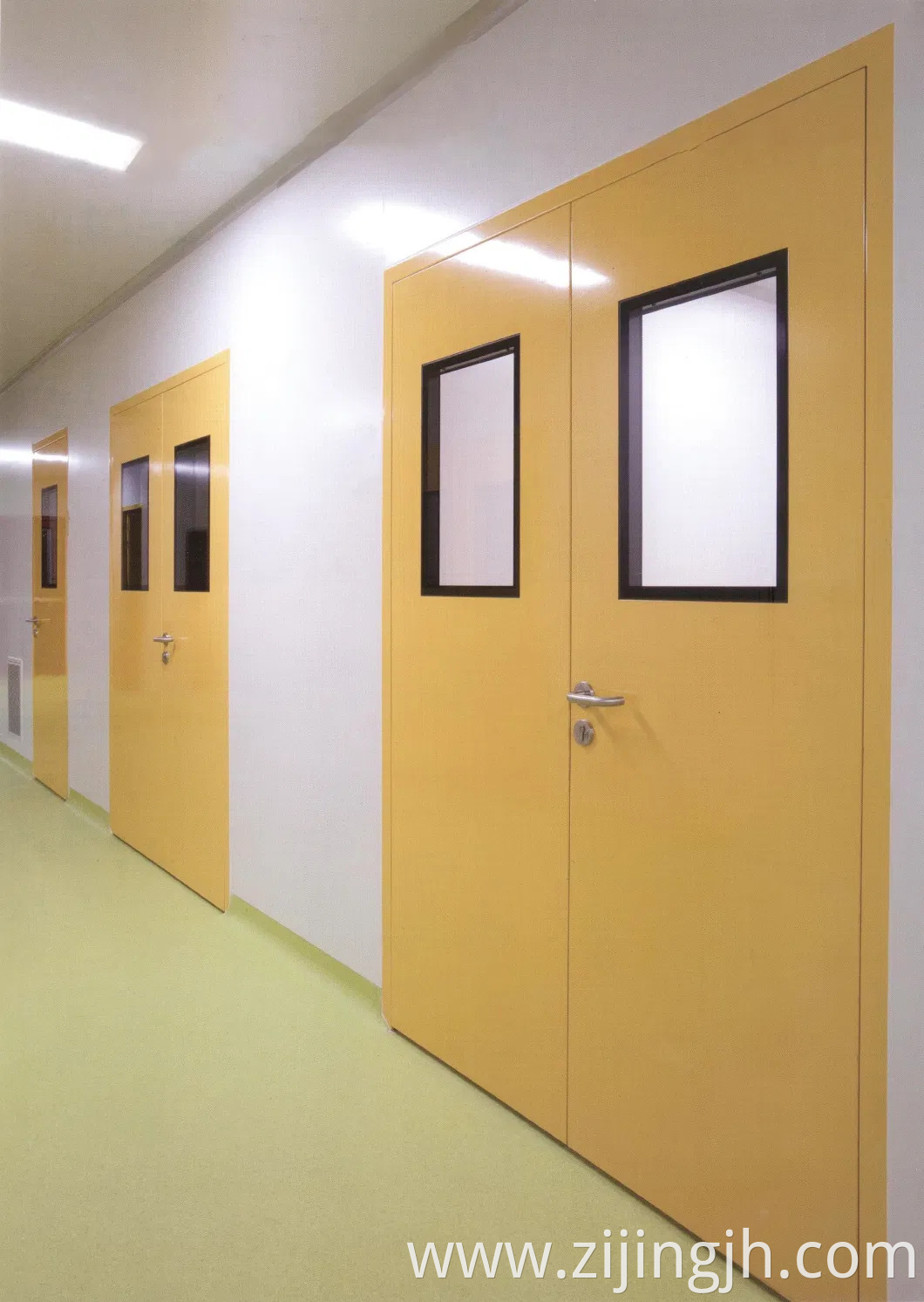 GMP Standard Double Swing Purification Steel Doors for Clean Room